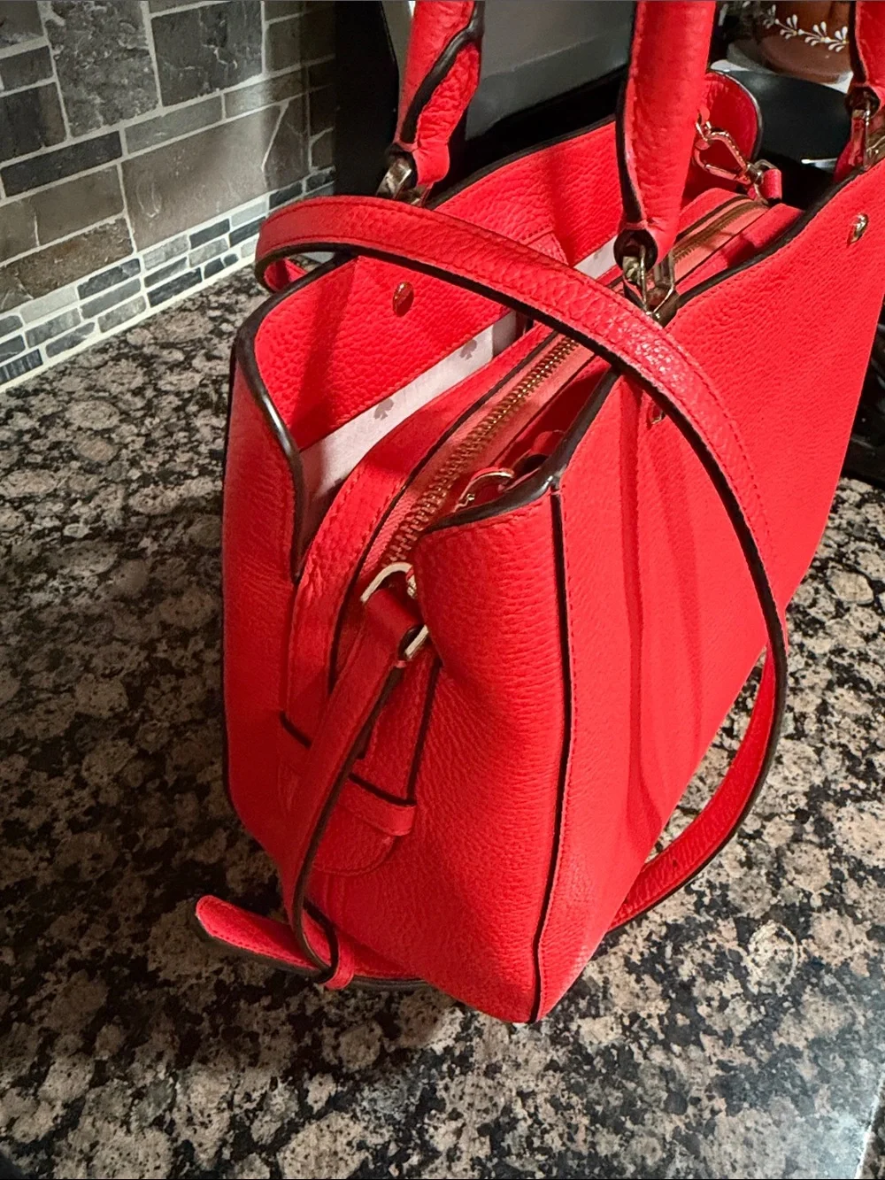 kate spade bright red